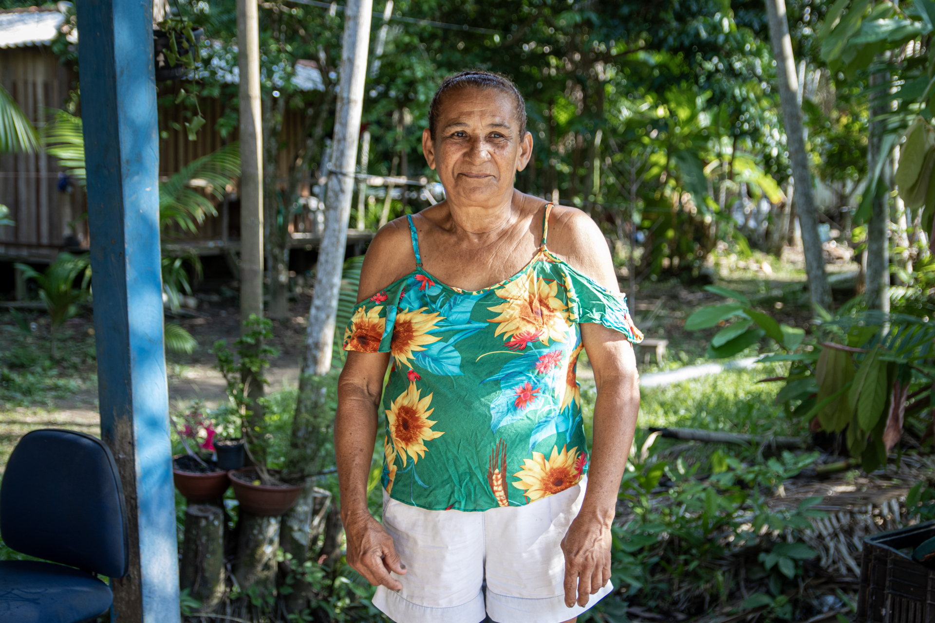 Ivanete dos Santos Nascimento, prima de seu Vadico. Foto: Harrison Lopes