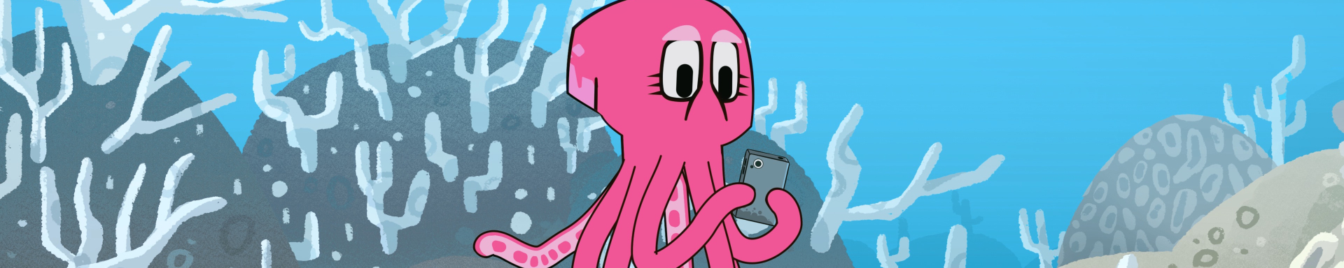 Mol olhando o celular