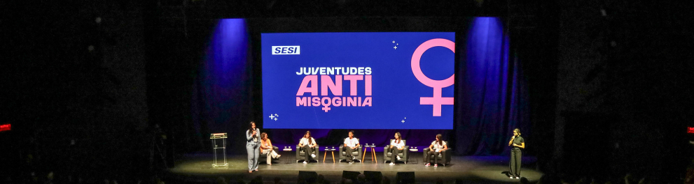 Evento de lançamento do programa Juventudes AntiMisoginia do SESI-SP